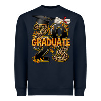 Navy 2023 graduate leopard Heavyweight Sweatshirt - AdoDesignShop