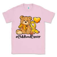 Bubblegum Pink childhood cancer and cancer ribbon Classic Tee - AdoDesignShop