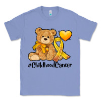 Colony Blue childhood cancer and cancer ribbon Classic Tee - AdoDesignShop