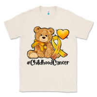 Natural childhood cancer and cancer ribbon Classic Tee - AdoDesignShop