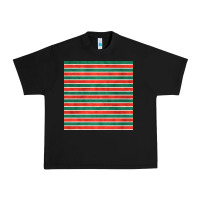 Black christmas stripes seamless pattern Urban Heavy Tee - BundleAndBundleShop