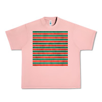 Salmon christmas stripes seamless pattern Urban Heavy Tee - BundleAndBundleShop
