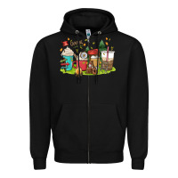 Black camp coffee drink Zipper Hoodie - MaliasSmallBusiness
