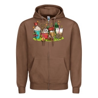 Chestnut camp coffee drink Zipper Hoodie - MaliasSmallBusiness
