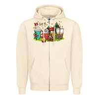 Sandshell camp coffee drink Zipper Hoodie - MaliasSmallBusiness