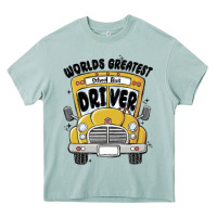 Arona worlds greatest school bus driver Heavy Core Tee - MaliasSmallBusiness