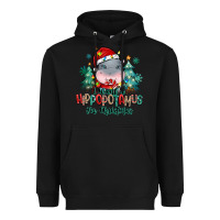 Black i want a hippopotamus for christmas Heavyweight Hoodie - MaliasSmallBusiness
