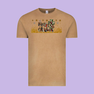 Merry Christmas Cross Vintage Tee Designed By Jahusdesignshop
