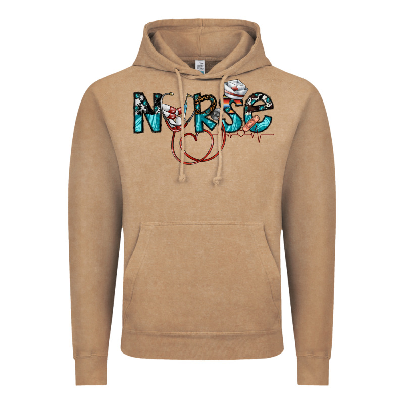 Nurse Vintage Hoodie by SublimationCraftShop | Teevron