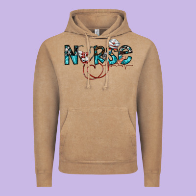 Nurse Vintage Hoodie Designed By Sublimationcraftshop
