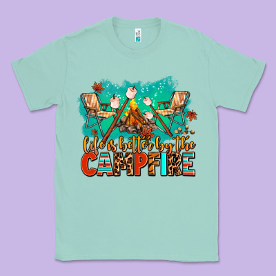 Life Is Better By The Campfire Classic Tee Designed By Adodesignshop