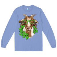Colony Blue st patricks goat with glasses Long Sleeve Tee - Artiststas