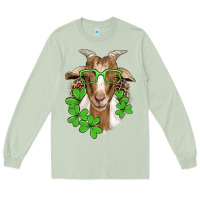 Matcha st patricks goat with glasses Long Sleeve Tee - Artiststas