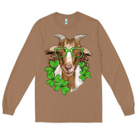 Toasted Coconut st patricks goat with glasses Long Sleeve Tee - Artiststas