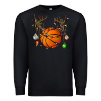 Black Basketball Horn Christmas Premium Sweatshirt - BundleAndBundleShop
