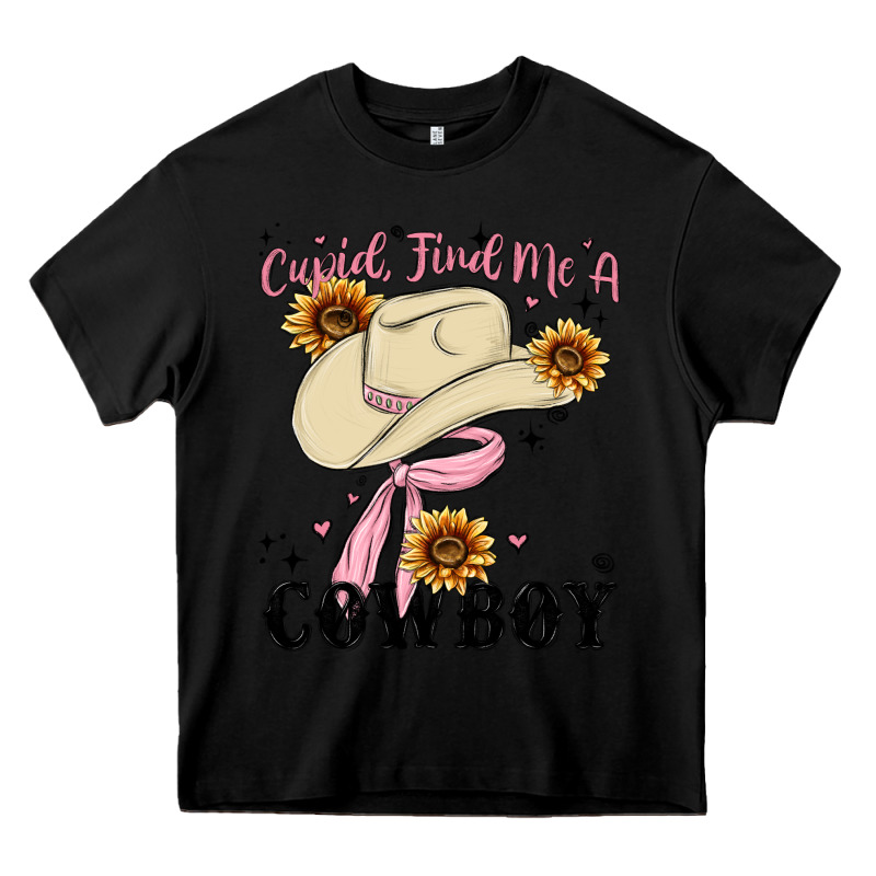 Cupid Find Me A Cowboy Heavy Core Tee by MaliasSmallBusiness | Teevron