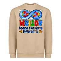 Mushroom autism infinity seeing the world differently Heavyweight Sweatshirt - JahusDesignShop