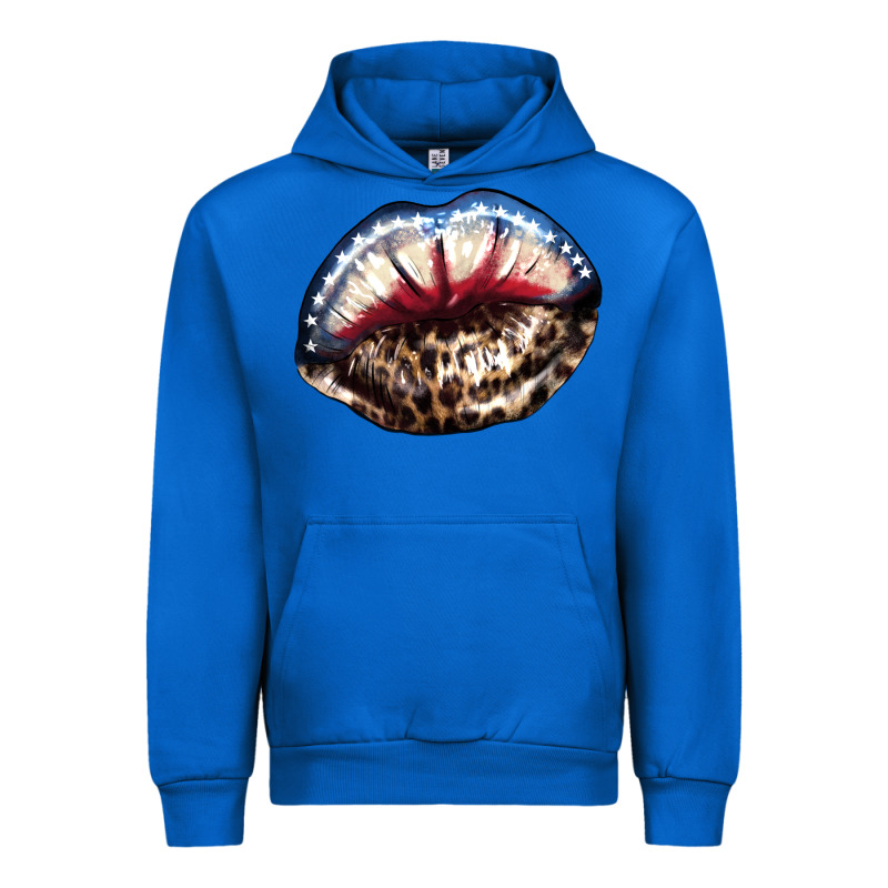 American Lip Leopard 4th Of July Urban Hoodie by HowdyJamesFarm | Teevron