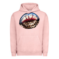 Pigment Salmon American lip leopard 4th of july Urban Hoodie - HowdyJamesFarm