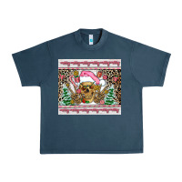 Midnight Navy pink skeleton  christmas Urban Heavy Tee - AdoDesignShop
