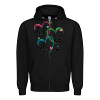 Black faith hope love Zipper Hoodie - MaliasSmallBusiness