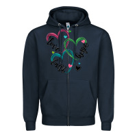 Navy faith hope love Zipper Hoodie - MaliasSmallBusiness