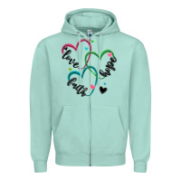 Faith Hope Love Zipper Hoodie | Teevron