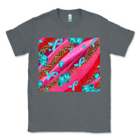 Charcoal Heather cancer boxing gloves and cancer ribbon Classic Tee - AdoDesignShop