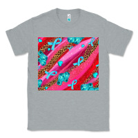 Heather Grey cancer boxing gloves and cancer ribbon Classic Tee - AdoDesignShop