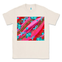 Natural cancer boxing gloves and cancer ribbon Classic Tee - AdoDesignShop