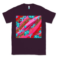 Plum cancer boxing gloves and cancer ribbon Classic Tee - AdoDesignShop