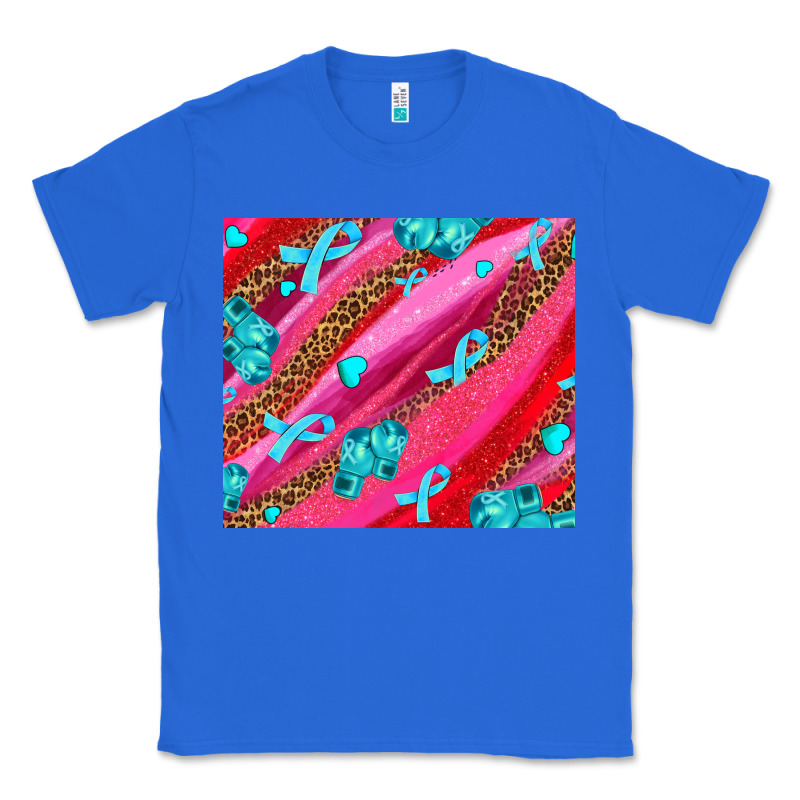 Cancer Boxing Gloves And Cancer Ribbon Classic Tee by AdoDesignShop | Teevron