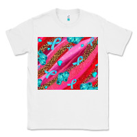 White cancer boxing gloves and cancer ribbon Classic Tee - AdoDesignShop