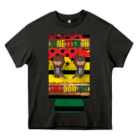Asphalt juneteenth freedom day 12 oz can cooler (slim) 2 Heavy Core Tee - Artiststas