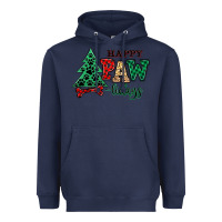 Navy happy pawlidays christmas pets Heavyweight Hoodie - MaliasSmallBusiness