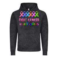 Vintage Black fight cancer in all colors Vintage Hoodie - HRA Design Shop
