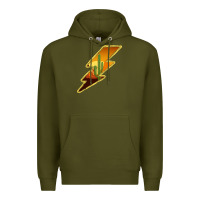 Army Green Cactus Sunset Lightning Premium Hoodie - Bettercallsaul