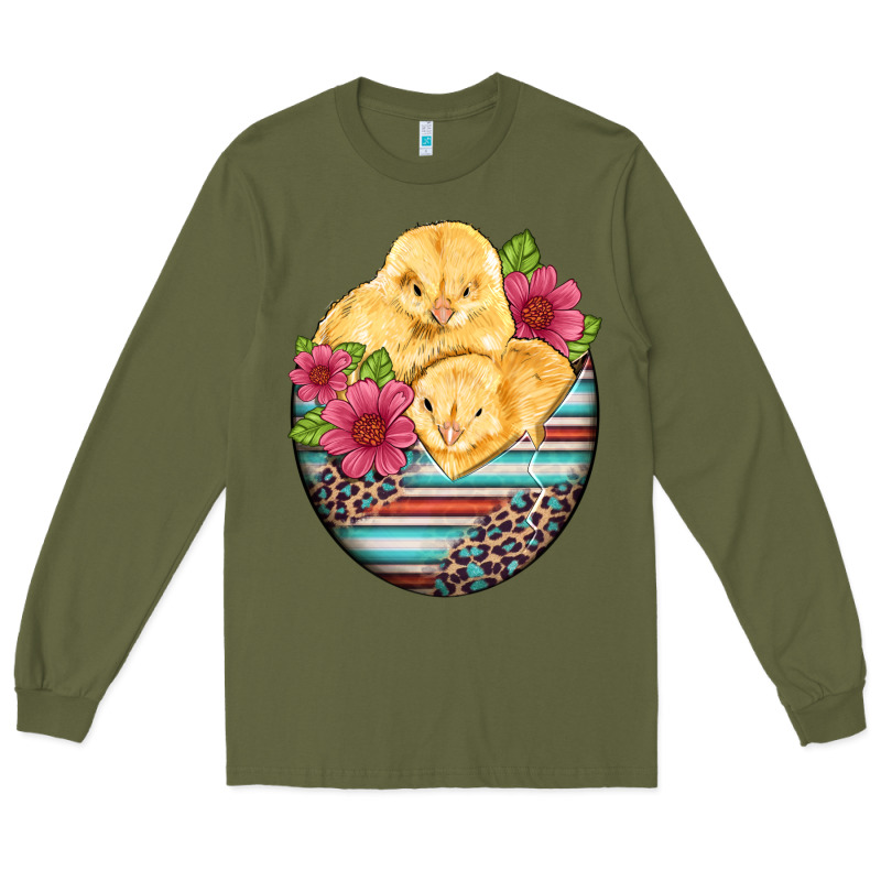 Hatched Egg Easter Chicks Long Sleeve Tee by Artiststas | Teevron