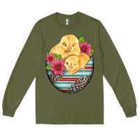 Army Green hatched egg easter chicks Long Sleeve Tee - Artiststas