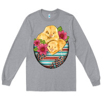 Heather Grey hatched egg easter chicks Long Sleeve Tee - Artiststas