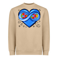 Mushroom infinity heart autism awareness Heavyweight Sweatshirt - JahusDesignShop