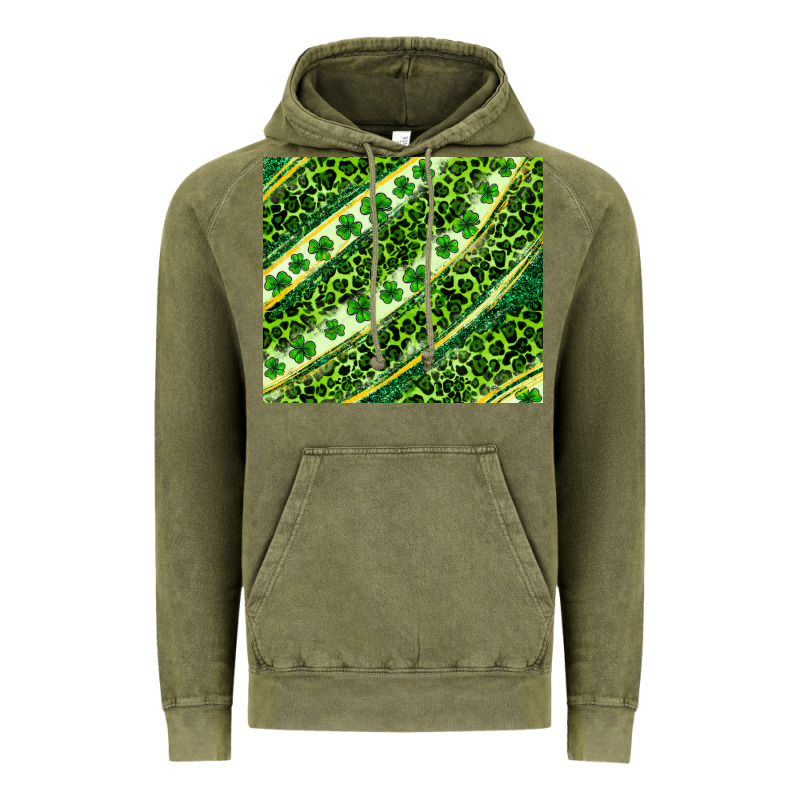 St. Patrick's Day Leopard Tumbler Vintage Hoodie by Neo Western | Teevron