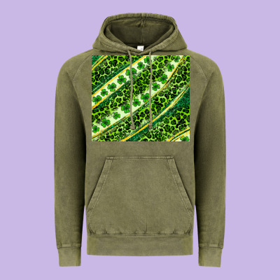 St. Patrick's Day Leopard Tumbler Vintage Hoodie Designed By Neo Western