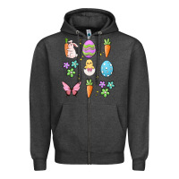 Charcoal Heather easter elementary Zipper Hoodie - MaliasSmallBusiness