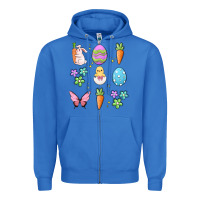 True Royal easter elementary Zipper Hoodie - MaliasSmallBusiness