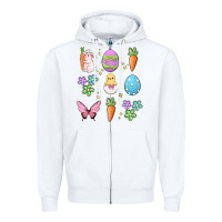 White easter elementary Zipper Hoodie - MaliasSmallBusiness