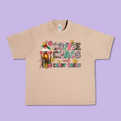 Coffee Chaos And Candy Canes Urban Heavy Tee Designed By Adodesignshop