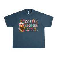 Midnight Navy coffee chaos and candy canes Urban Heavy Tee - AdoDesignShop