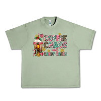 Oil Green coffee chaos and candy canes Urban Heavy Tee - AdoDesignShop