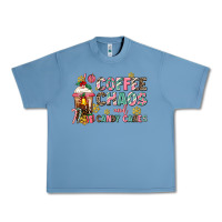 Pebble Blue coffee chaos and candy canes Urban Heavy Tee - AdoDesignShop